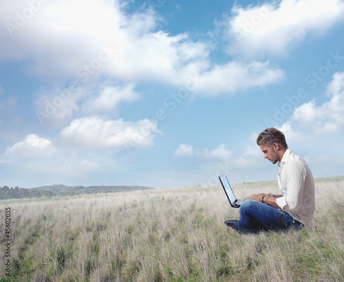 Photo: Internet and laptop Internet and laptop