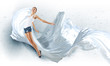 Modern style dancer posing