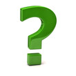 Green question mark sign