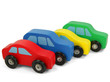 Bunte Holzautos