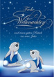 Vektor: Weihnachtskarte mit Sternenhimmel Weihnachtskarte mit Sternenhimmel