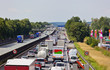 Stau auf Autobahn