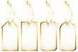 4 Hangtags Golden Frame