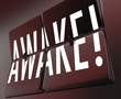 Awake Word on Retro Clock Flip Tiles Waking Up for Work