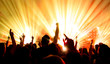 cheering crowd at concert