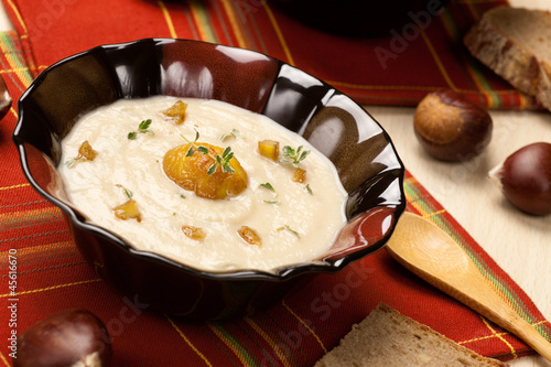 Photo: Chestnut Kohlrabi Soup Chestnut Kohlrabi Soup