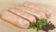 pork sausages wit black pepper
