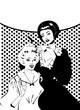 Vintage retro woman Hairdressing - Retro poster