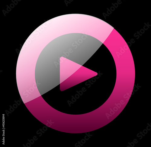 Vector: Play Button / Icon Magenta Schwarz Play Button / Icon Magenta Schwarz