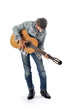 Photo: Child plays guitar Child plays guitar