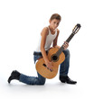 Photo: Child plays guitar Child plays guitar