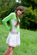 Teen girl on nature