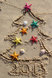 Christmas and New Year on the beach