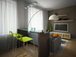 Illustration: Part of the modern apartment Part of the modern apartment