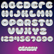 Cartoon Glass Vector Font