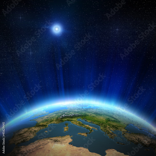 Illustration: Europe from space Europe from space