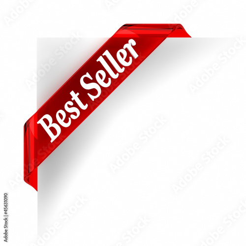 Illustration: Best Seller Red Banner Best Seller Red Banner