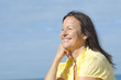Photo: Portrait happy mature woman outdoor Portrait happy mature woman outdoor