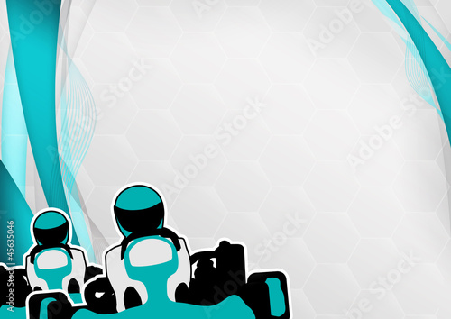 Illustration: Gokart background Gokart background
