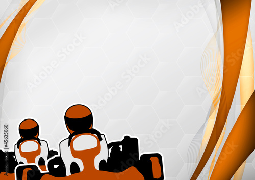 Illustration: Gokart background Gokart background