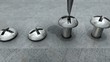 Screw and screwdriver animation.