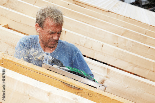 Photo: carpenter at work carpenter at work