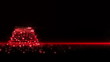 Red lights Christmas Tree