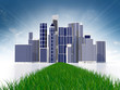 Illustration: Abstract green city Abstract green city