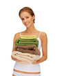 lovely woman with towels