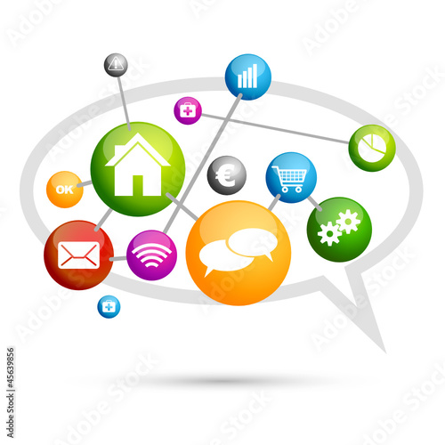 Vector: Réseaux social Réseaux social