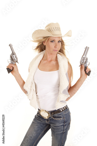 Photo: cowgirl vest two guns up cowgirl vest two guns up