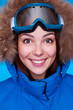 Photo: happy skier with mask happy skier with mask