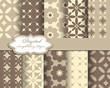 set of flower vector paper for scrapbook