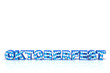 Schriftzug Oktoberfest Blau
