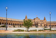 bridge of Plaza de Espana, Seville, Spain