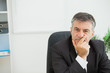 Photo: Thoughtful businessman Thoughtful businessman