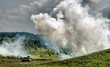 Smoke screen and tank