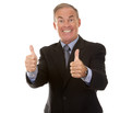 Photo: thumbs up from businessman thumbs up from businessman