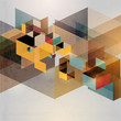 Geometric retro background