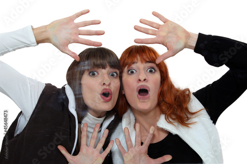 Photo: Girls behind glass Girls behind glass