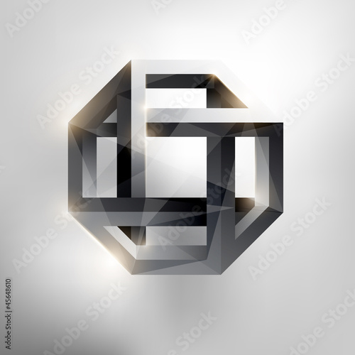 Vector: Abstract geometric form. Abstract geometric form.