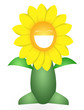 Humorous cartoons depicting sunflowers.