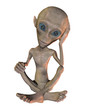 Alien sitzend