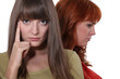 Two woman post argument