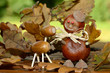 Kastanien und Eichelfigur