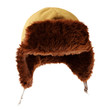 Fur cap for winter weather. 
