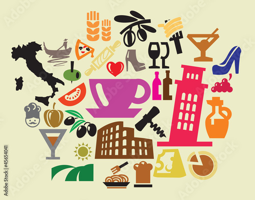 Vector: italy icons italy icons