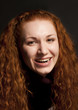Red Haired Girl Portrait over