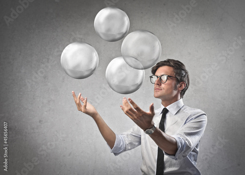 Photo: Juggling Businessman Juggling Businessman
