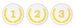 Symbole Ranking Lorbeer weiß